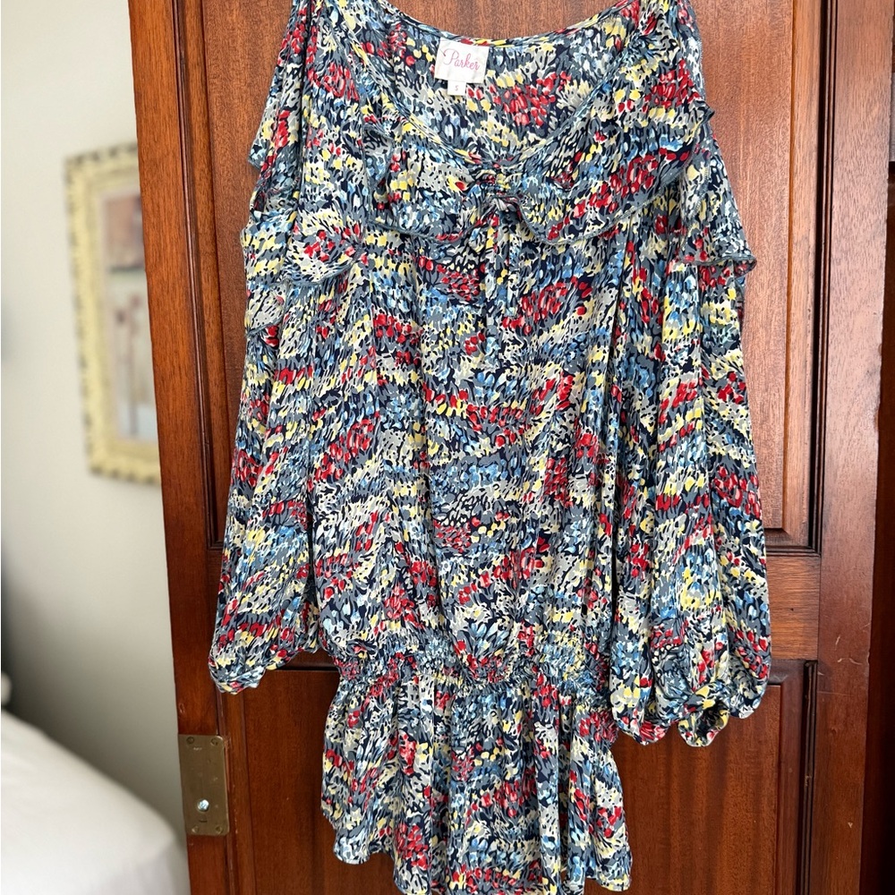 Colorful Abstract Print Dress - Picture 2 of 2